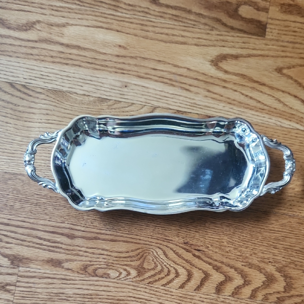 Elegant Silver Serving Tray